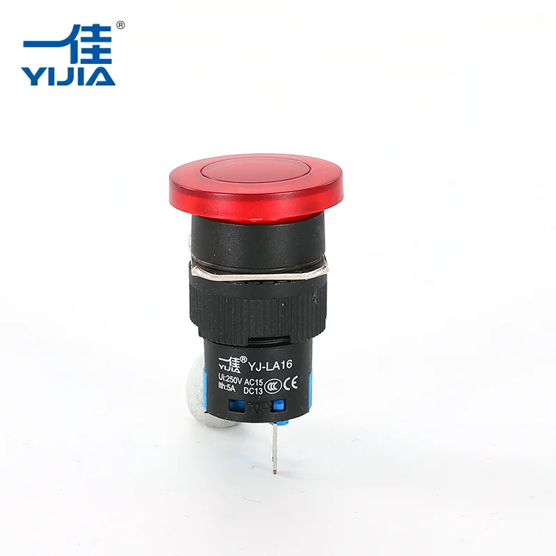 ప్రకాశవంతమైన పుట్టగొడుగు హెడ్ పుష్ బటన్