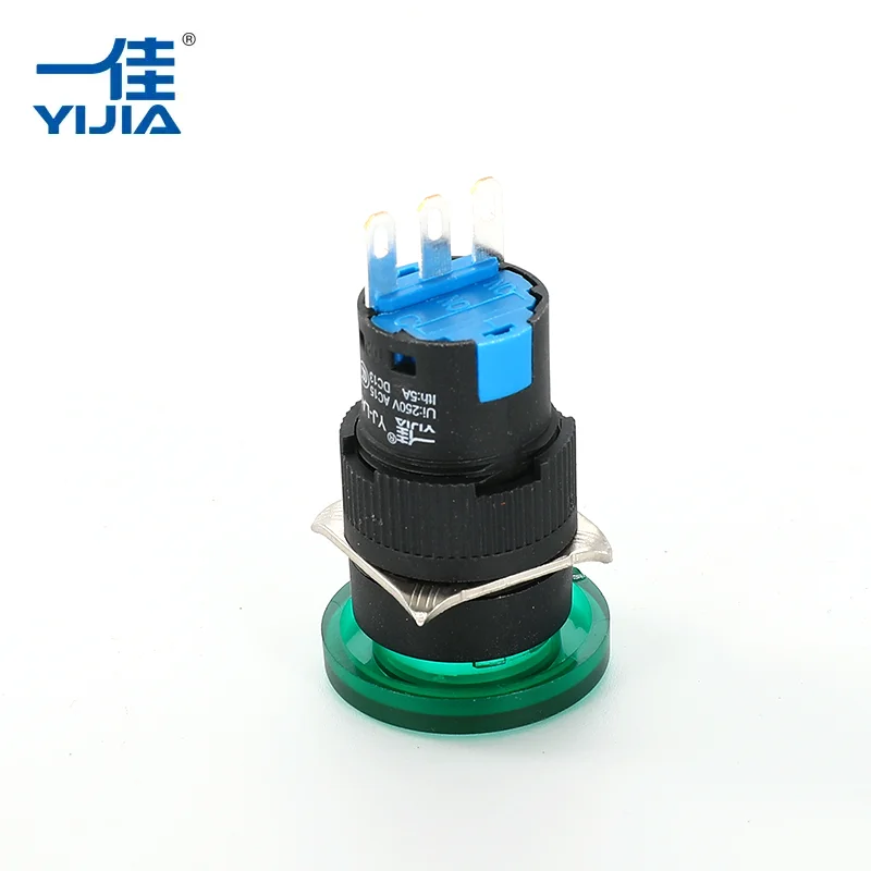 ప్రకాశవంతమైన పుట్టగొడుగు హెడ్ పుష్ బటన్